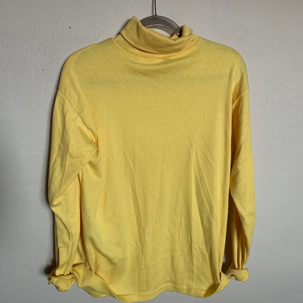 yellow super cute turtle neck